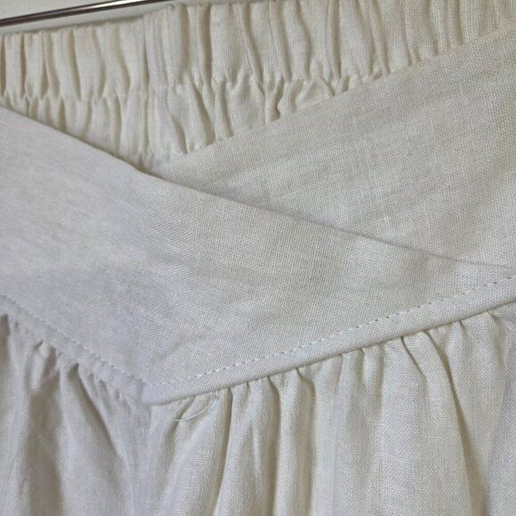 NEVER WORN BAN JARA CREAM LINEN BLEND JOGGER BOHO PANTS SIZE M - Picture 6 of 16